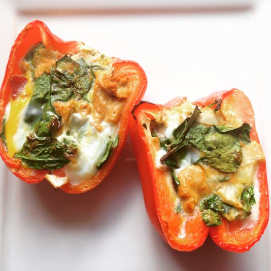 Breakfast Stuffed Bell Peppers - Recipe photo by Steps2Nutrition