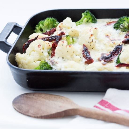 Cauliflower Broccoli Cheese Bake - Recipe photo by recipesfromapantry