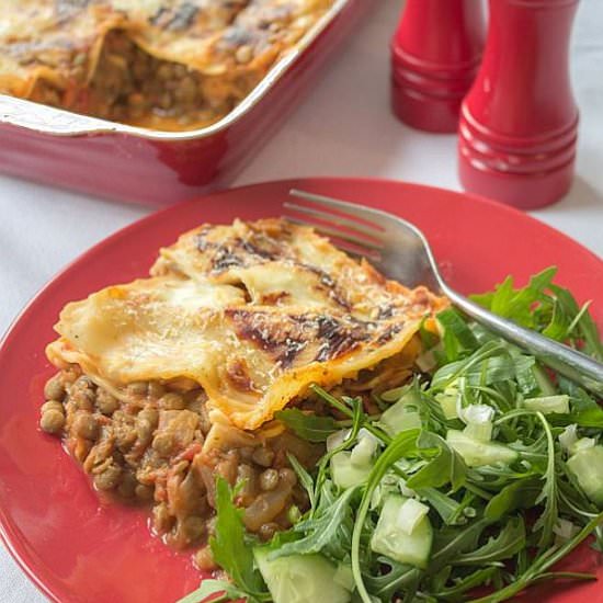 Green Lentil Lasagne - Recipe photo by neilshealthymeals
