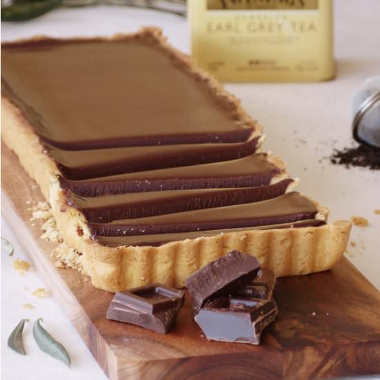 Earl Grey Chocolate Tart - Recipe photo by pemberleycupandcakes