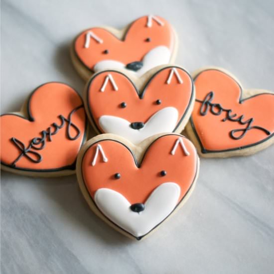 Fox Face Decorated Cookies - Recipe photo by bridget350