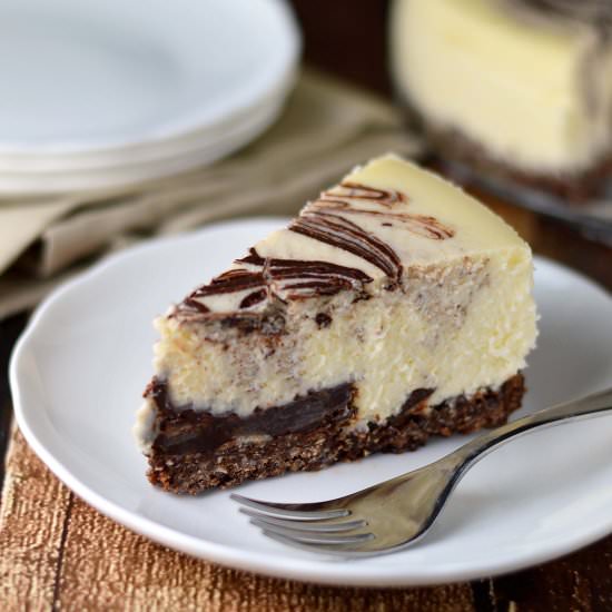 Chocolate macaroon cheesecake - Recipe photo by Fridaycakenight