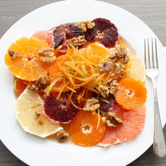 Colorful Winter Citrus Salad - Recipe photo by saffronandsun