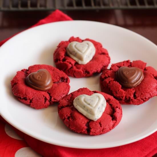 Red Velvet Sweetheart Cookies - Recipe photo by cakefordinner