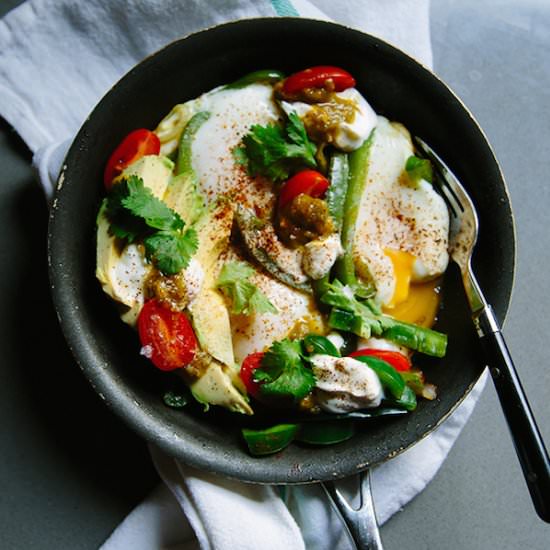 Green Shakshuka - Recipe photo by FeedMeDearly
