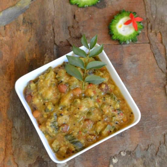 Bitter Gourd Pitlai - Recipe photo by hariniaravind