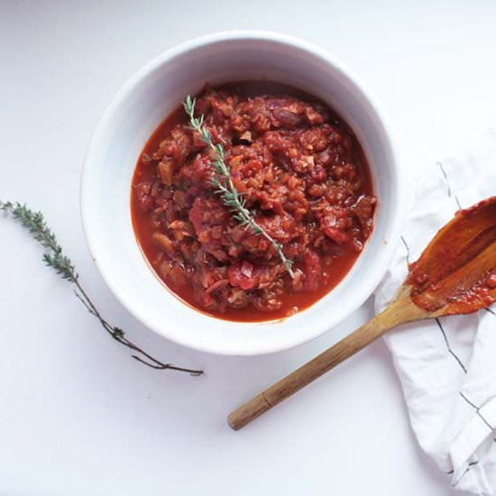 Vegetarian Ragu Sauce - Recipe photo by Small Acorns