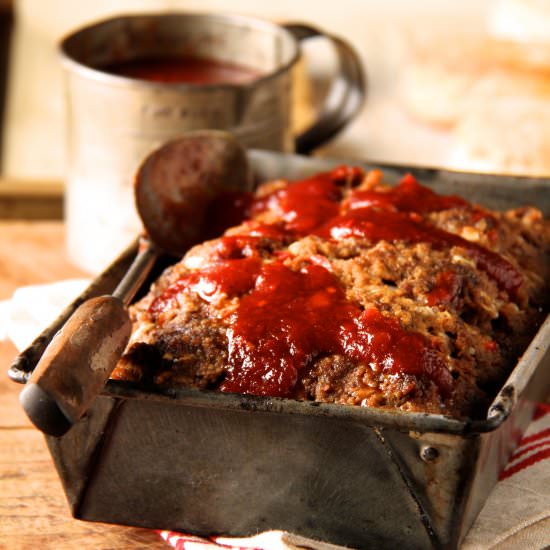 Chili Glazed Meat Loaf - Recipe photo by fromachefskitchen