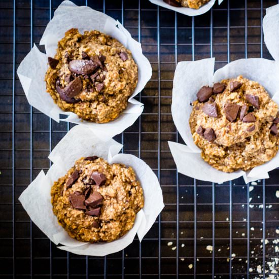 Banana Oat Muffins - Recipe photo by Frankiesfeast