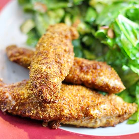 Paleo Almond Chicken Tenders - Recipe photo by audreysapron
