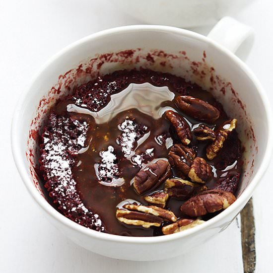 Red Velvet Mug Cakes for 2 - Recipe photo by CremedelaCrumb