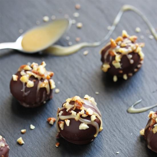Turtle Truffles - Recipe photo by ashleymarieskitchen