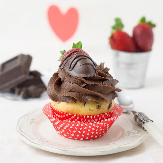 Valentine's chocolate muffin - Recipe photo by Briose de Acasa