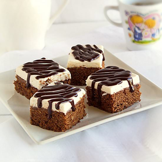 Brownie with mascarpone cream - Recipe photo by miha
