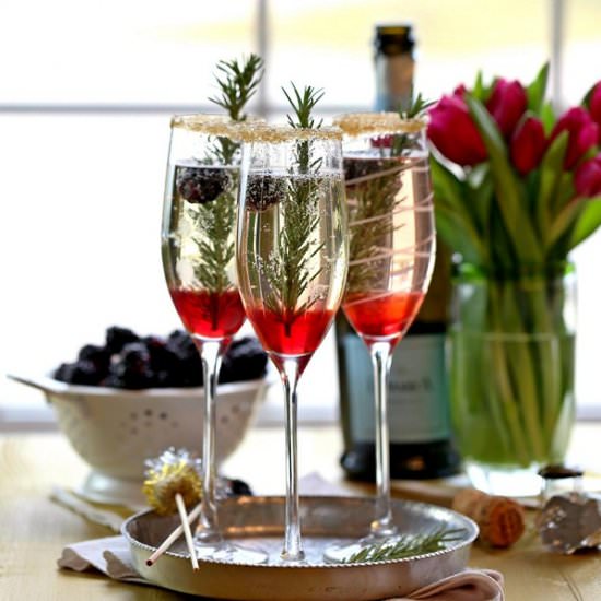 Blackberry Ombre Sparkler - Recipe photo by the cookie rookie