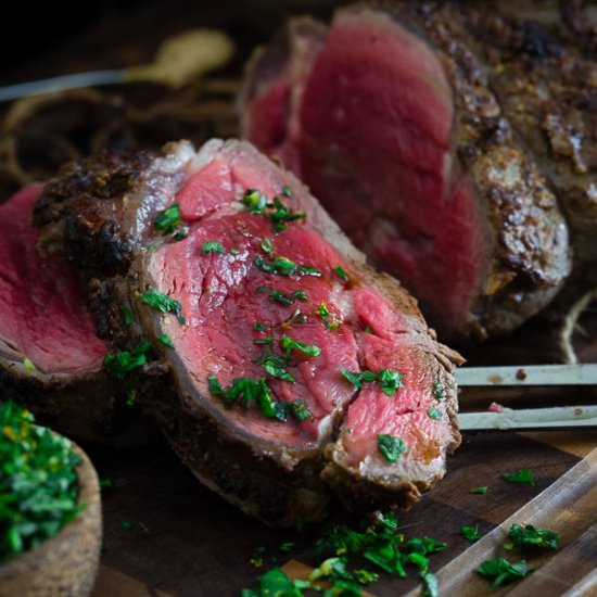 Balsamic Dijon Beef Tenderloin - Recipe photo by Running to the Kitchen