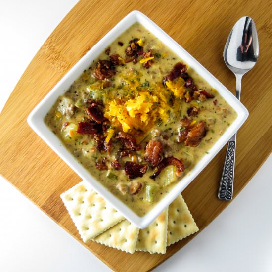 Bacon Cheeseburger Soup - Recipe photo by terminatetor