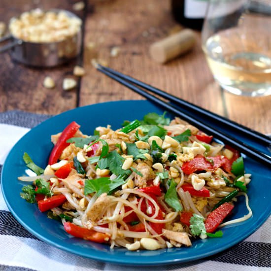 Pad Thai with Chicken - Recipe photo by Cooks With Cocktails