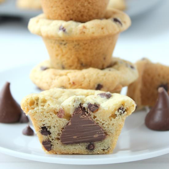 Chocolate Chip Cookie Cup Kisses - Recipe photo by thesemisweetsisters