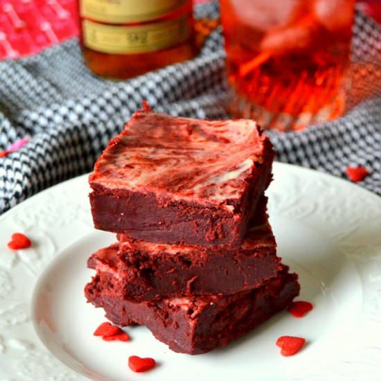 Rum Spiked Red Velvet Brownies - Recipe photo by Fair Robin Revival