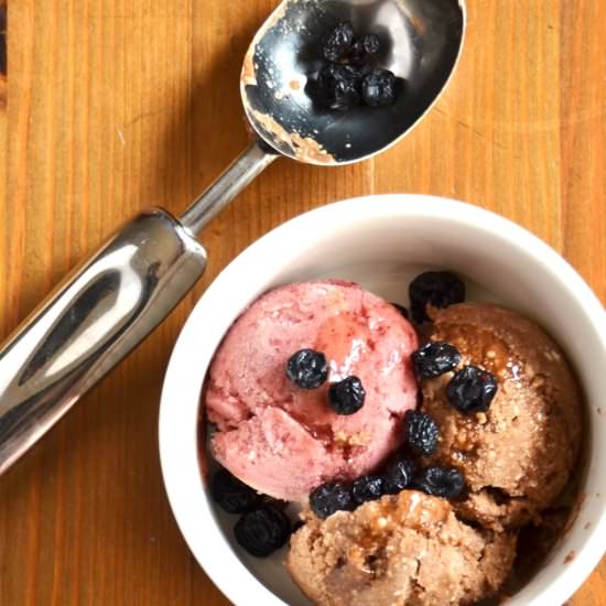 Cherry and Coconut Carob Ice Cream - Recipe photo by theorangefairy