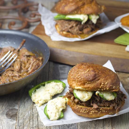 Shredded Beef + Jalapeño Poppers - Recipe photo by maebells
