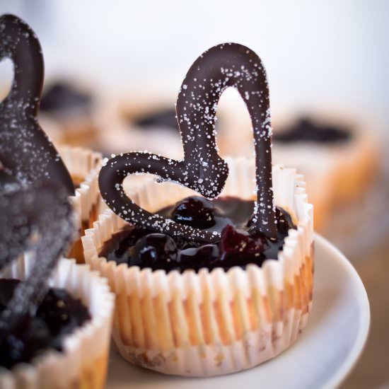 {Valentine} Mini Cheesecakes - Recipe photo by BrianaThomas