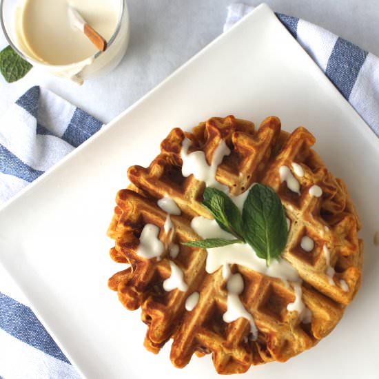 Butternut Squash Waffles - Recipe photo by chasetheflavors