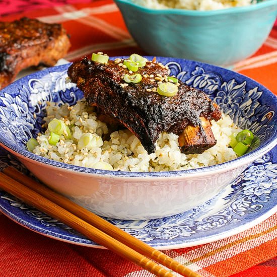 Red Miso Slow Cooker BBQ Ribs - Recipe photo by theyumyumfactor
