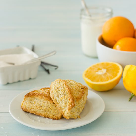 Zested Orange & Vanilla Bean Scones - Recipe photo by brighteyedbaker