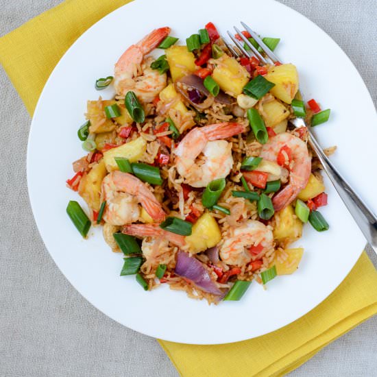 Thai Shrimp Pineapple Fried Rice - Recipe photo by Mealime