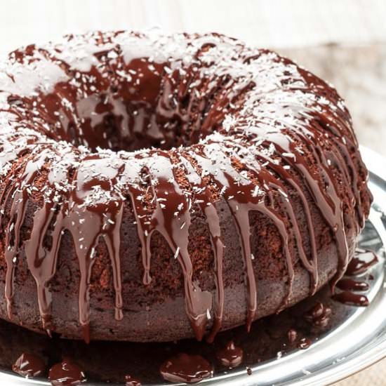 Chocolate Cognac Bundt Cake - Recipe photo by chewoutloud