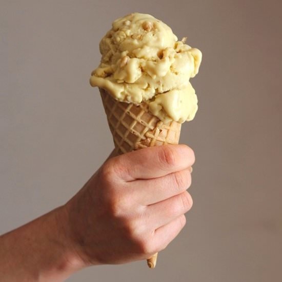 Red Lentil Walnut Ice Cream - Recipe photo by kitchenvignettes