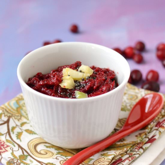 Cranberry Chutney - Recipe photo by Pavani