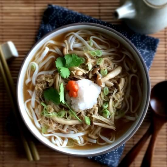 Buna Enoki Mushroom Udon Soup - Recipe photo by culinarytribune