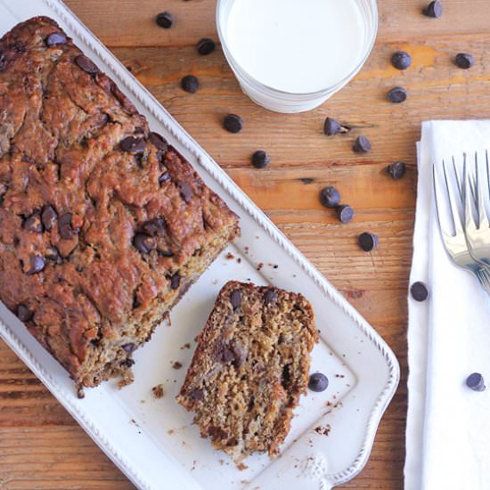 Banana Chocolate Chunk Bread - Recipe photo by plumpie