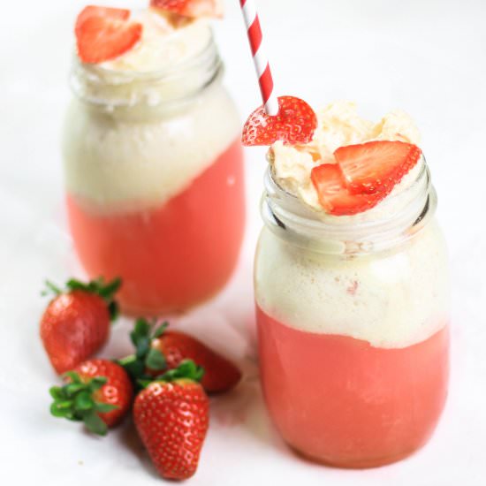 Raspberry Ripple & Disaronno Floats - Recipe photo by iamchef