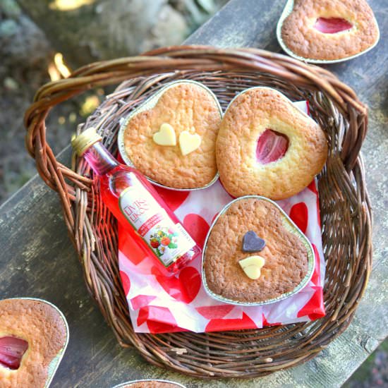 Marzipan & White Choco Love Cakes - Recipe photo by spiceinthecity