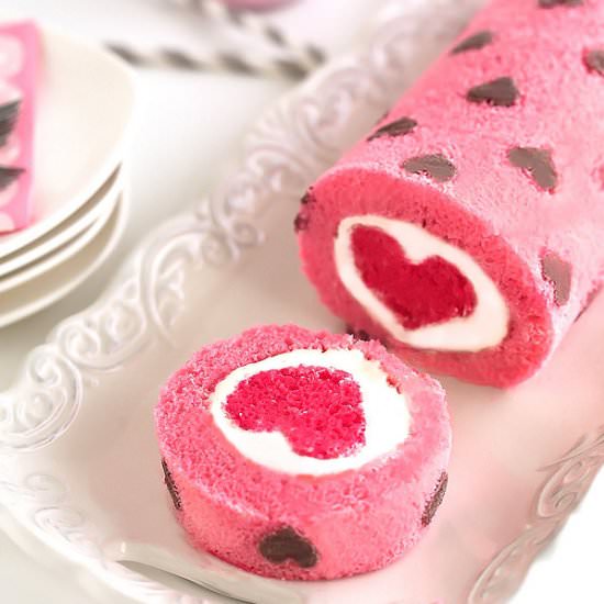 "Love is All Around" Cake Roll - Recipe photo by Cleobuttera