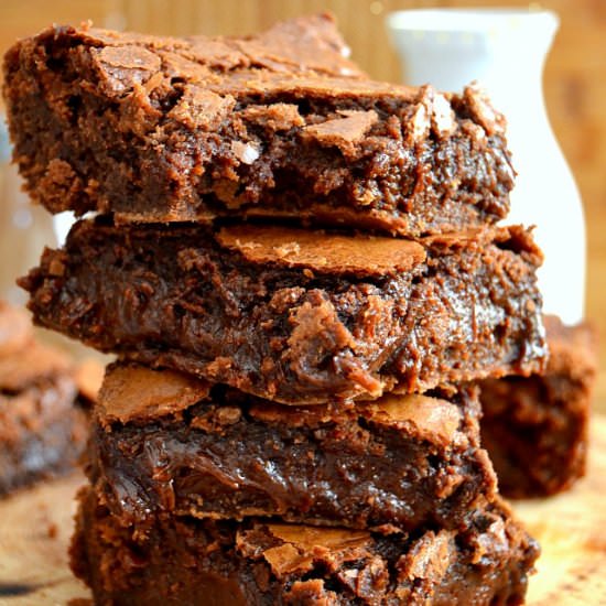 Best Ever Fudge Brownies - Recipe photo by thedomesticrebel