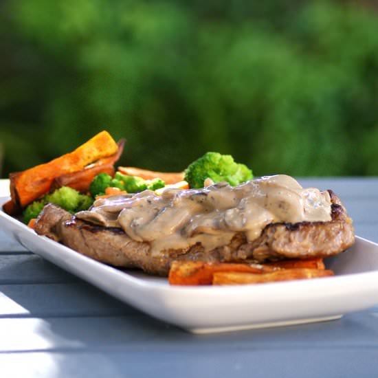 Creamy Mushroom Sauce for Steak - Recipe photo by SouthernInLaw