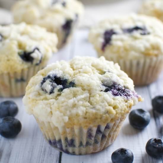Blueberry Coconut Muffins - Recipe photo by Stuck on Sweet