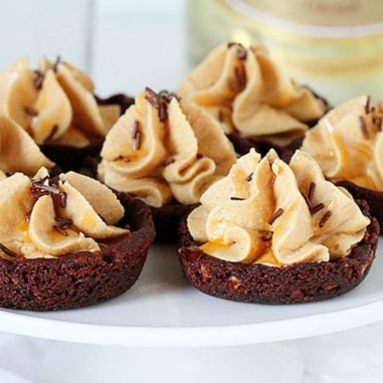 Caramel Peanut Butter Mousse Cups - Recipe photo by iambaker