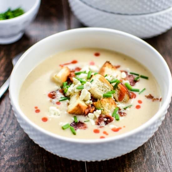 Buffalo Chicken Beer Cheese Soup - Recipe photo by cookingandbeer