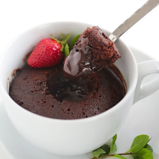 Molten Chocolate Mug Cake - Recipe photo by Cleobuttera