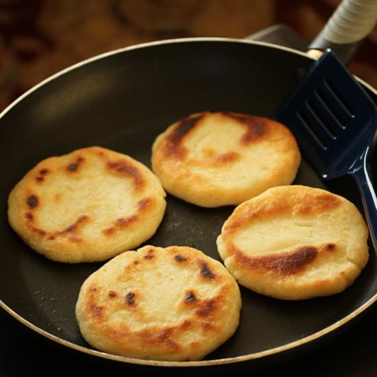 Arepas ~ Corn Flour Flatbreads - Recipe photo by CookandBeMerry