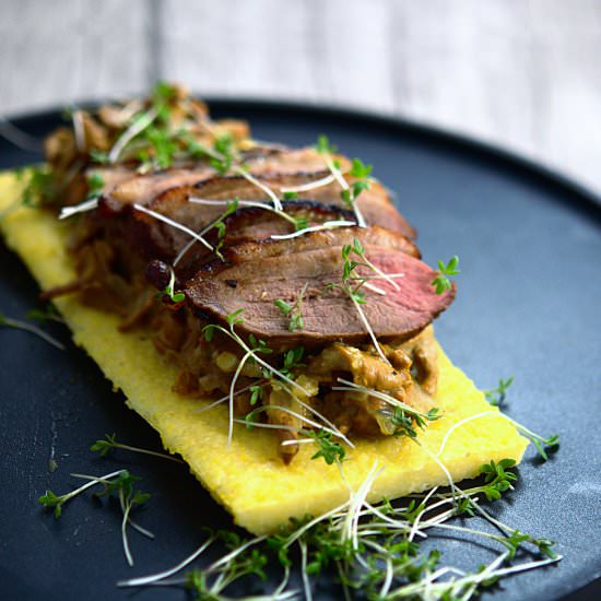 Duck with Chanterelle Sauce - Recipe photo by Magublafix