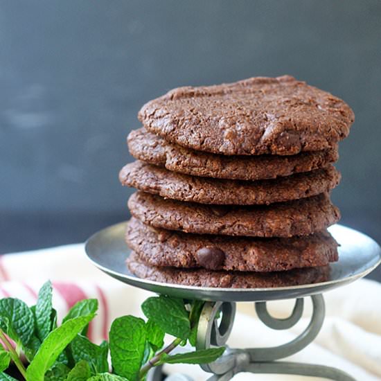 Chocolate Choc. Chip Mint Cookies - Recipe photo by TiasKitchen