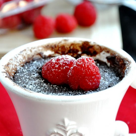 One Minute Chocolate Brownie in Mug - Recipe photo by honeywhatscooking