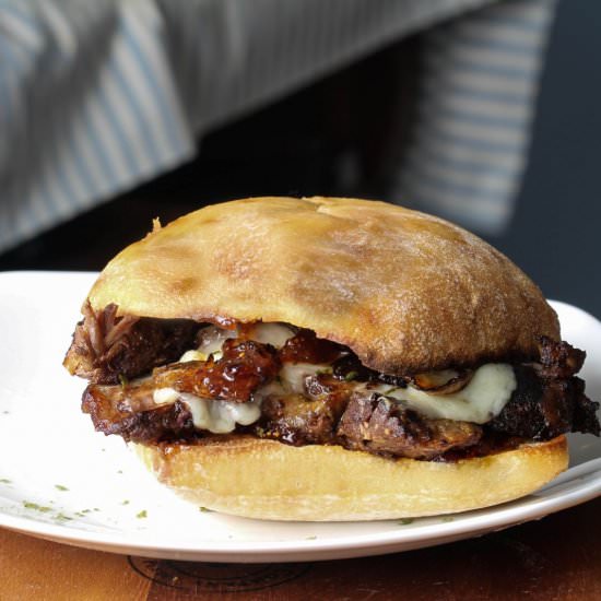 Grown Up Roast Beef with Fig Jam - Recipe photo by TheKitchenWhisperer